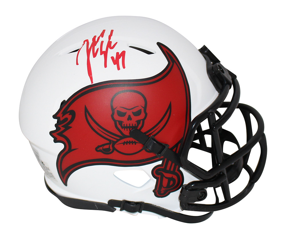 John Lynch Autographed Tampa Bay Buccaneers Lunar Mini Helmet BAS