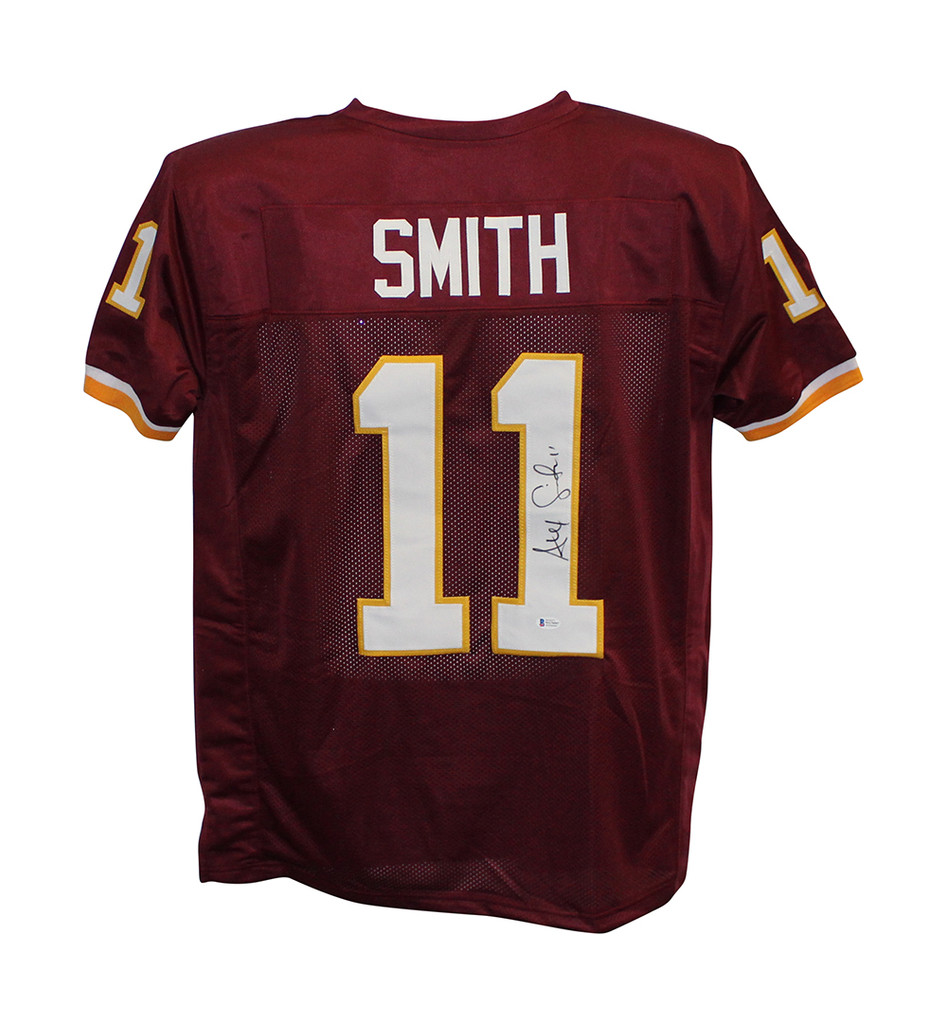 Alex Smith Autographed/Signed Pro Style Red XL Jersey BAS