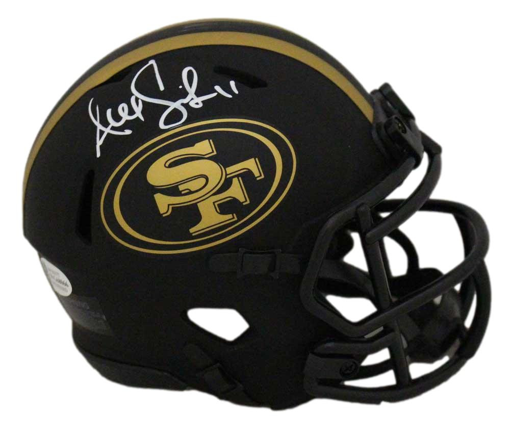 Alex Smith Autographed San Francisco 49ers Eclipse Mini Helmet BAS