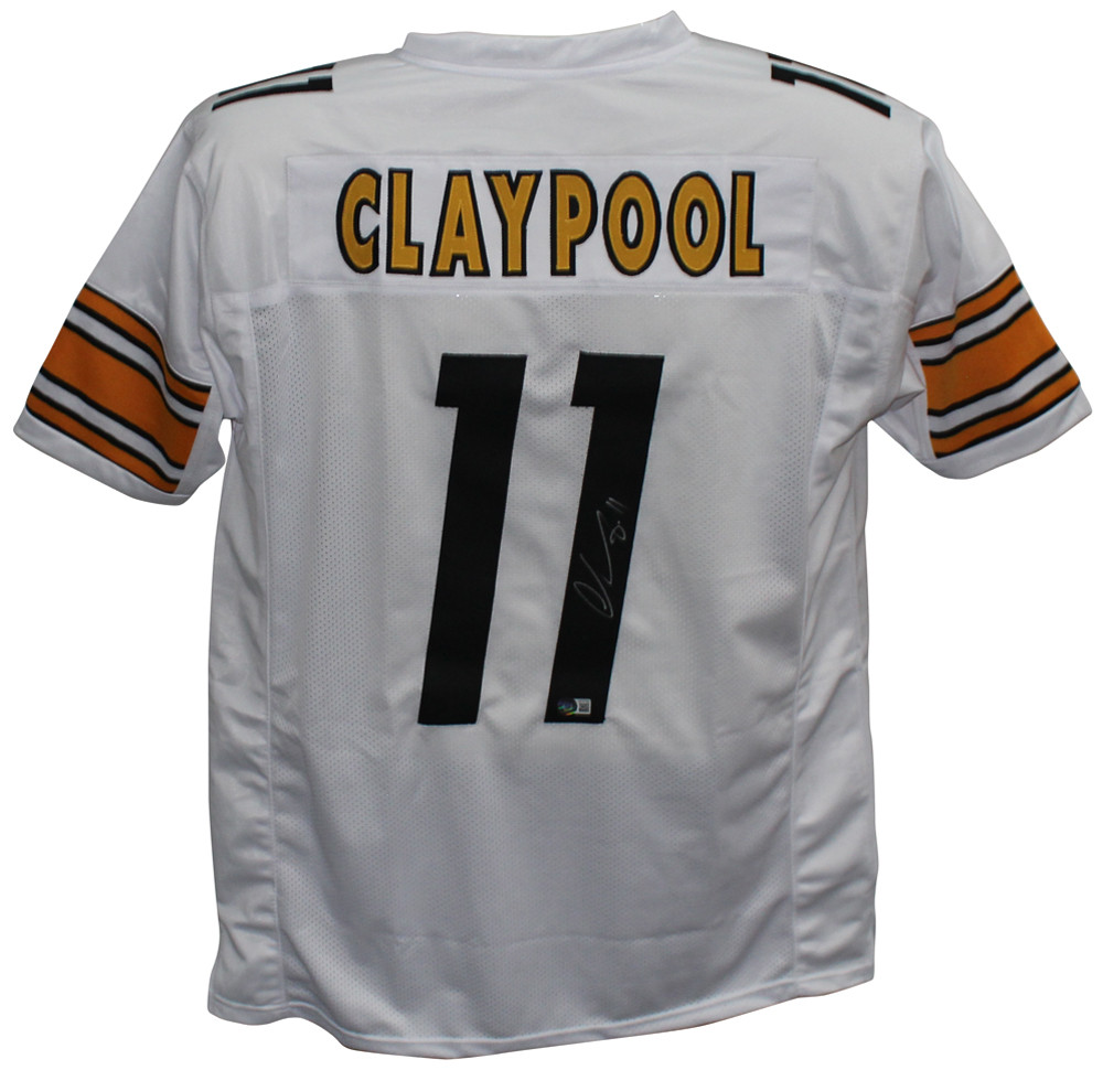 Chase Claypool Autographed/Signed Pro Style XL White Jersey BAS