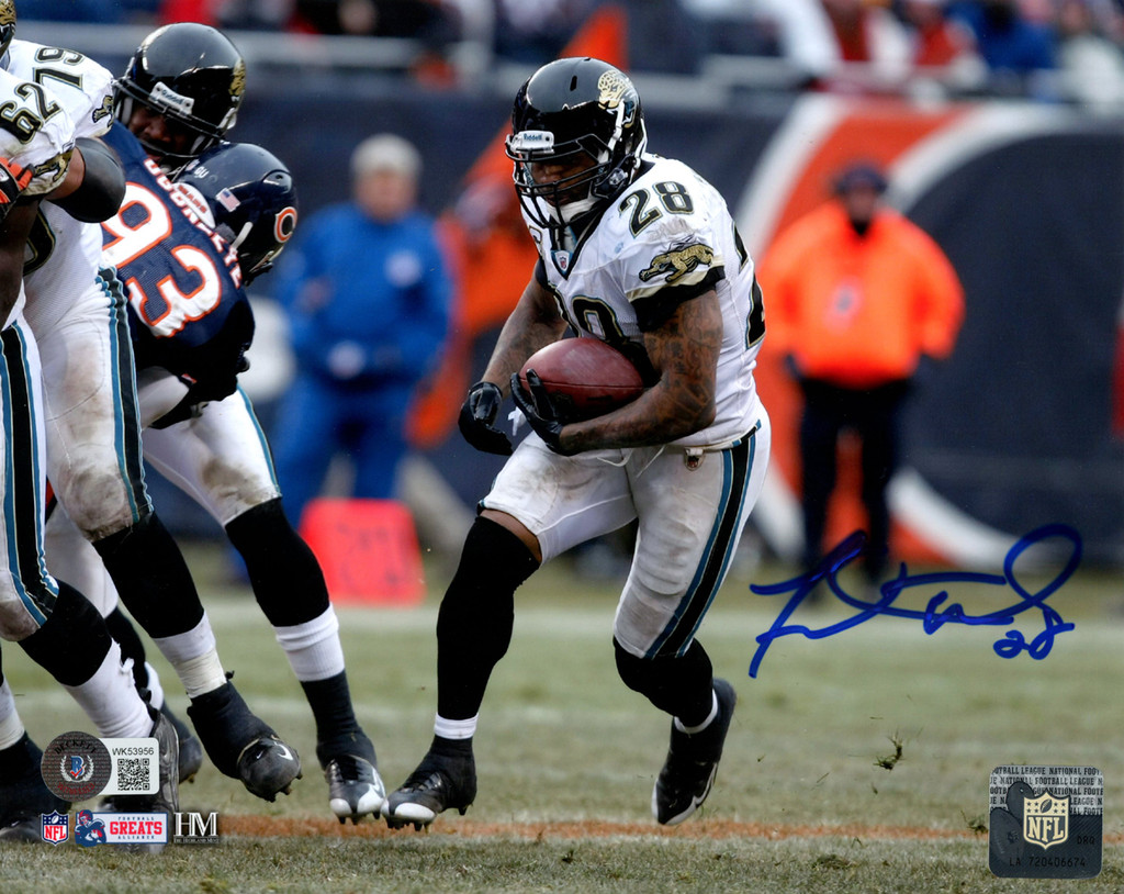 Fred Taylor Autographed/Signed Jacksonville Jaguars 8x10 Photo BAS