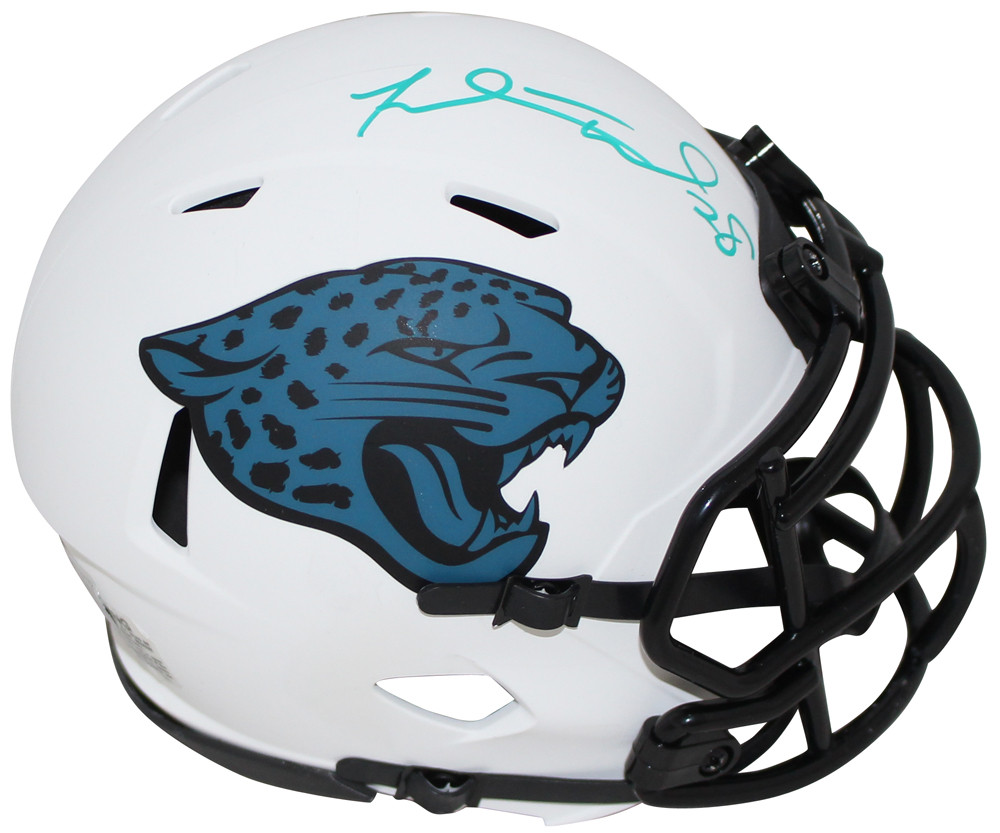 Fred Taylor Autographed/Signed Jacksonville Jaguars Lunar Mini Helmet BAS