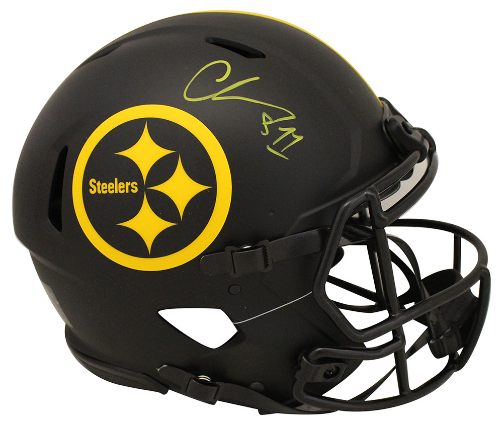 Chase Claypool Signed Pittsburgh Steelers Authentic Eclipse Helmet BAS