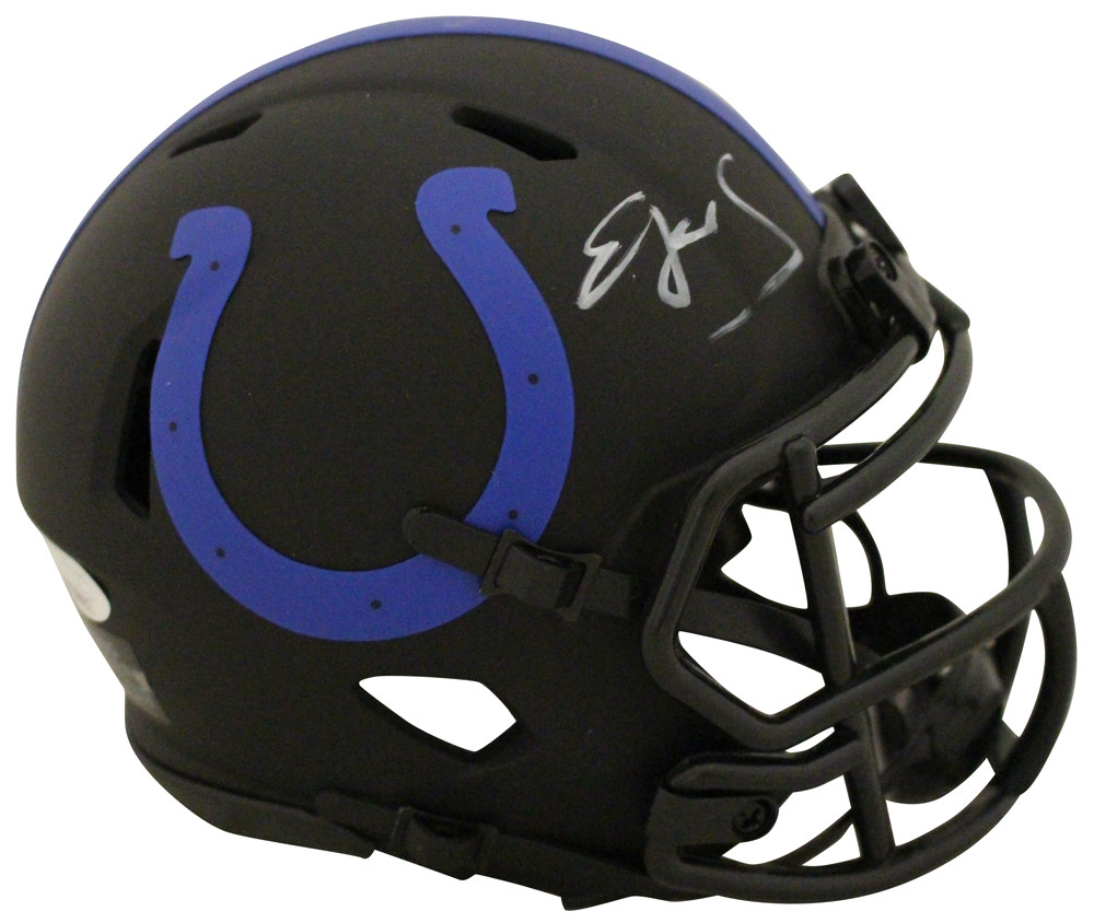 Edgerrin James Autographed Indianaoplis Colts Eclipse Mini Helmet JSA