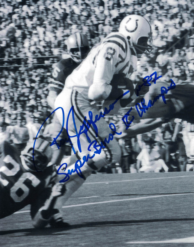 Roy Jefferson Autographed/Signed Baltimore Colts 8x10 Photo SB Champs