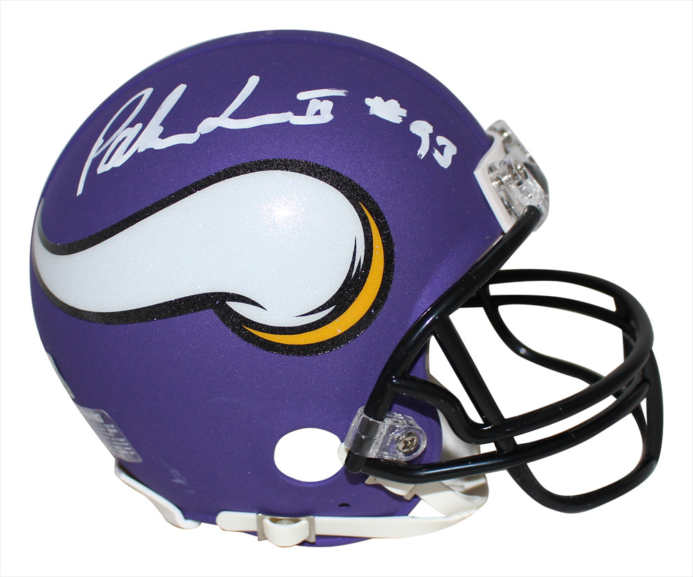 Patrick Jones Autographed Minnesota Vikings VSR4 Satin Mini Helmet BAS