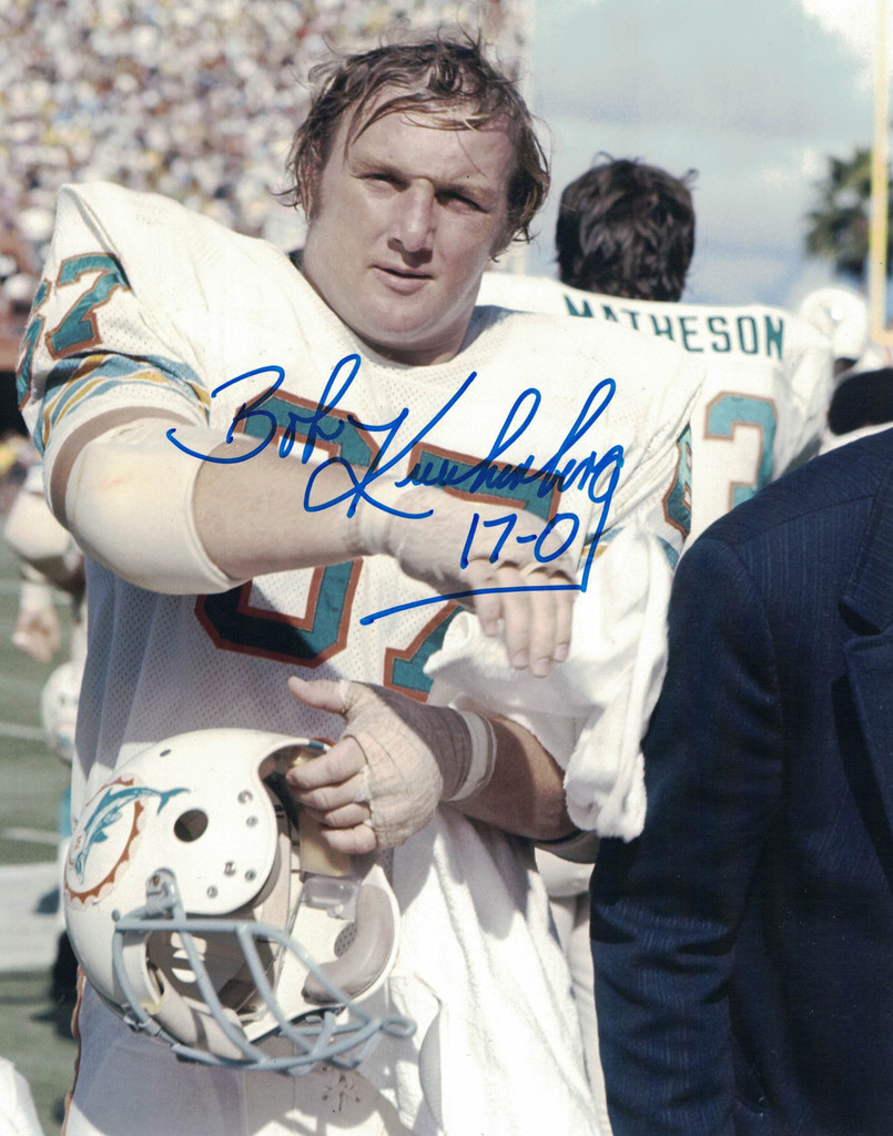 Bob Kuechenberg Autographed/Signed Miami Dolphins 8x10 Photo 17-0