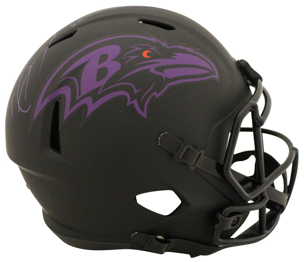 Ray Lewis Autographed/Signed Baltimore Ravens F/S Eclipse Helmet BAS