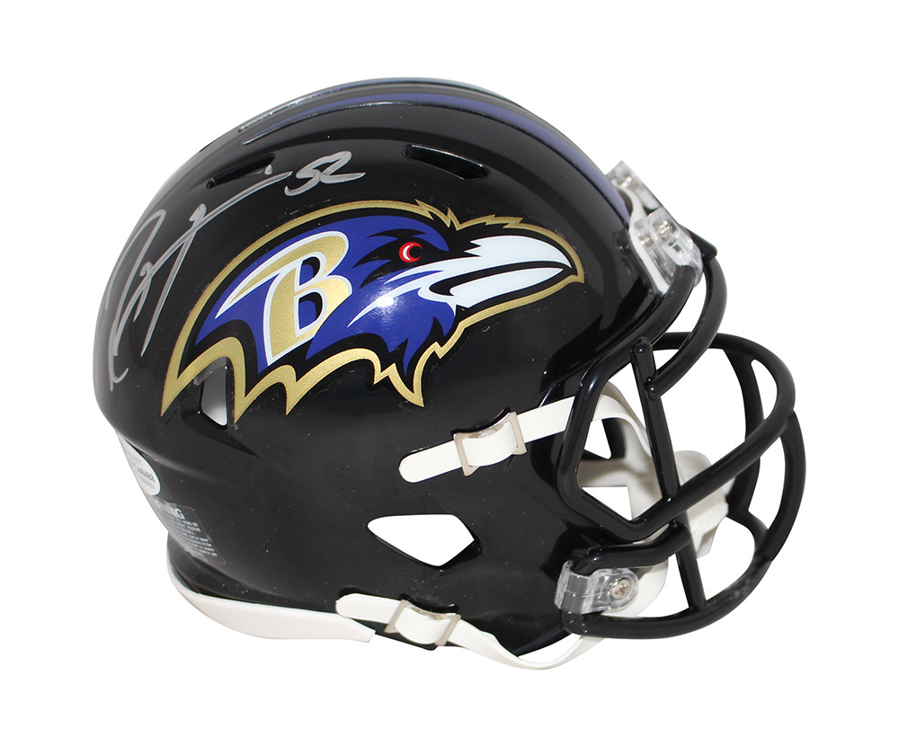 Ray Lewis Autographed Baltimore Ravens Speed Mini Helmet BAS