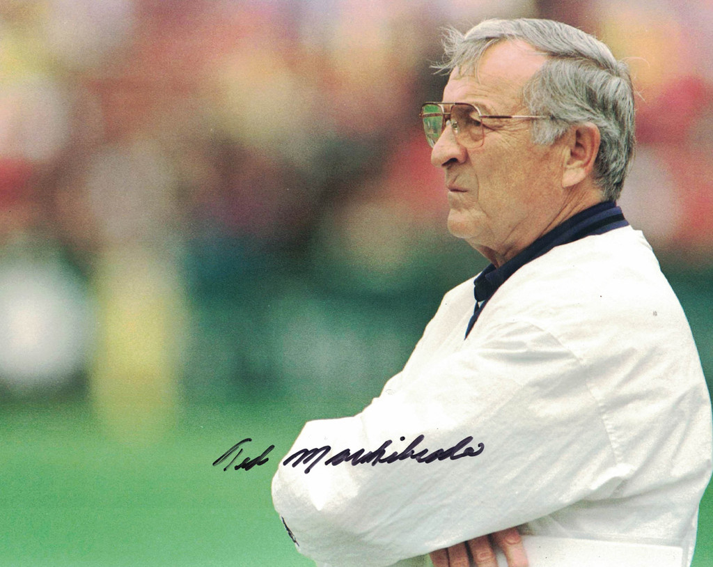 Ted Marchibroda Autographed/Signed Baltimore Ravens 8x10 Photo Coach