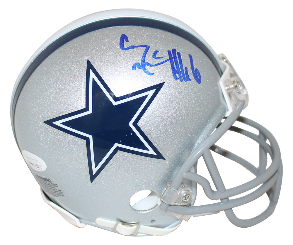 Connor McGovern Autographed/Signed Dallas Cowboys Mini Helmet JSA