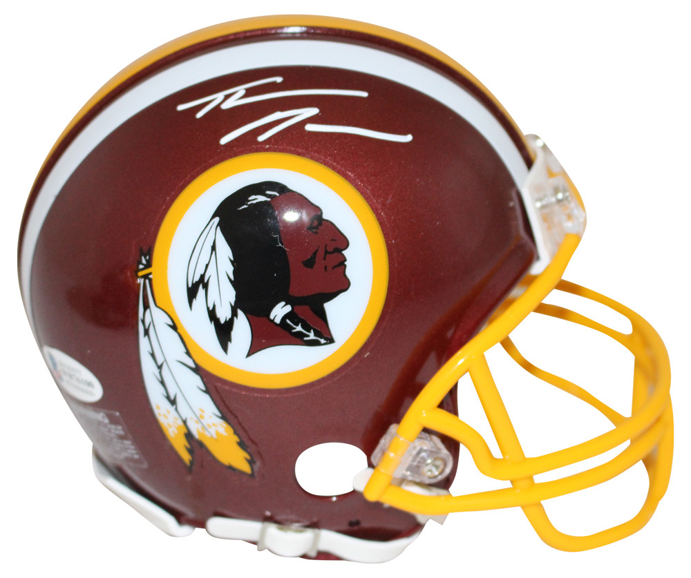 Thaddeus Moss Autographed/Signed Washington Redskins Mini Helmet BAS