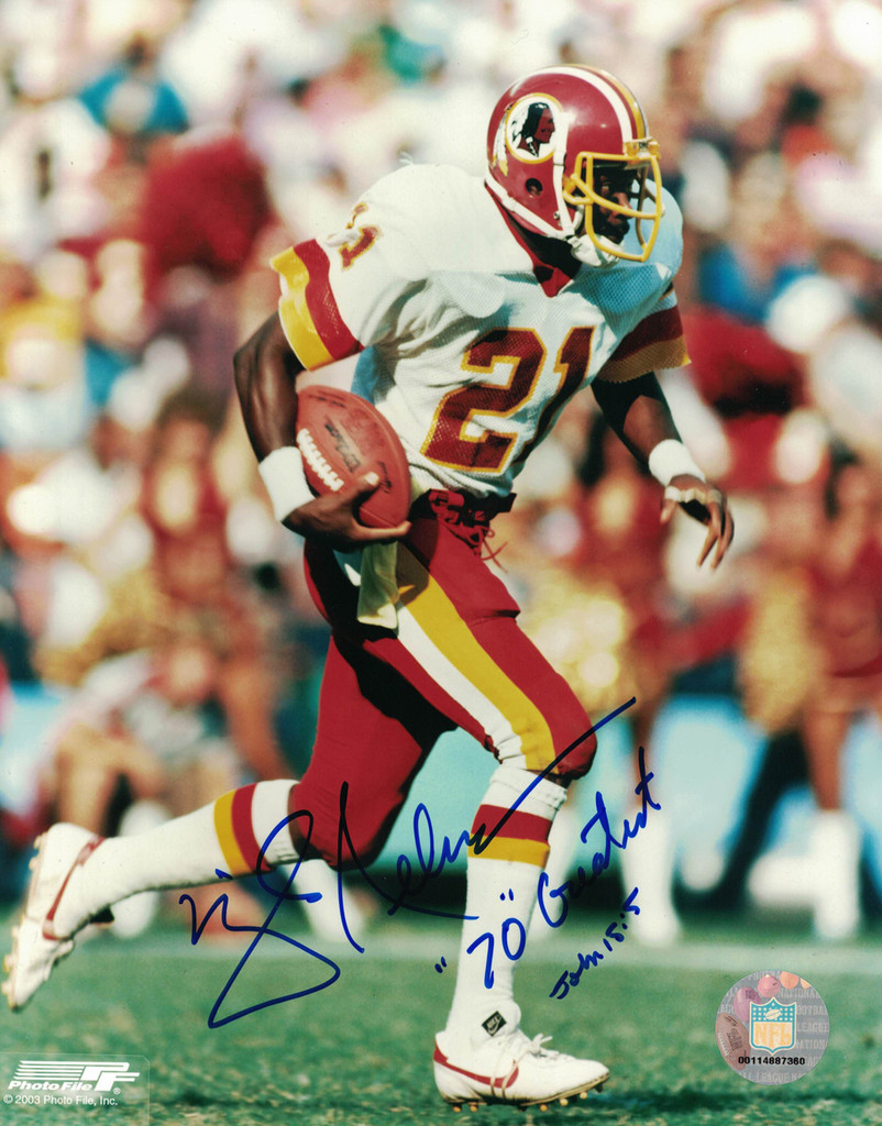 Mike Nelms Autographed Washington Redskins 8x10 Photo 70 Greatest