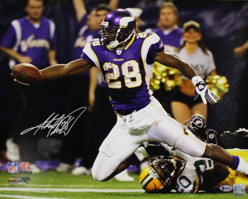 Adrian Peterson Autographed/Signed Minnesota Vikings 16x20 Photo BAS PF