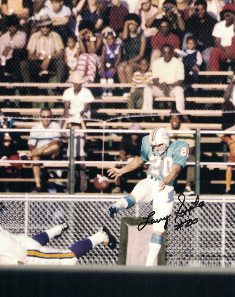 Larry Seiple Autographed/Signed Miami Dolphins 8x10 Photo