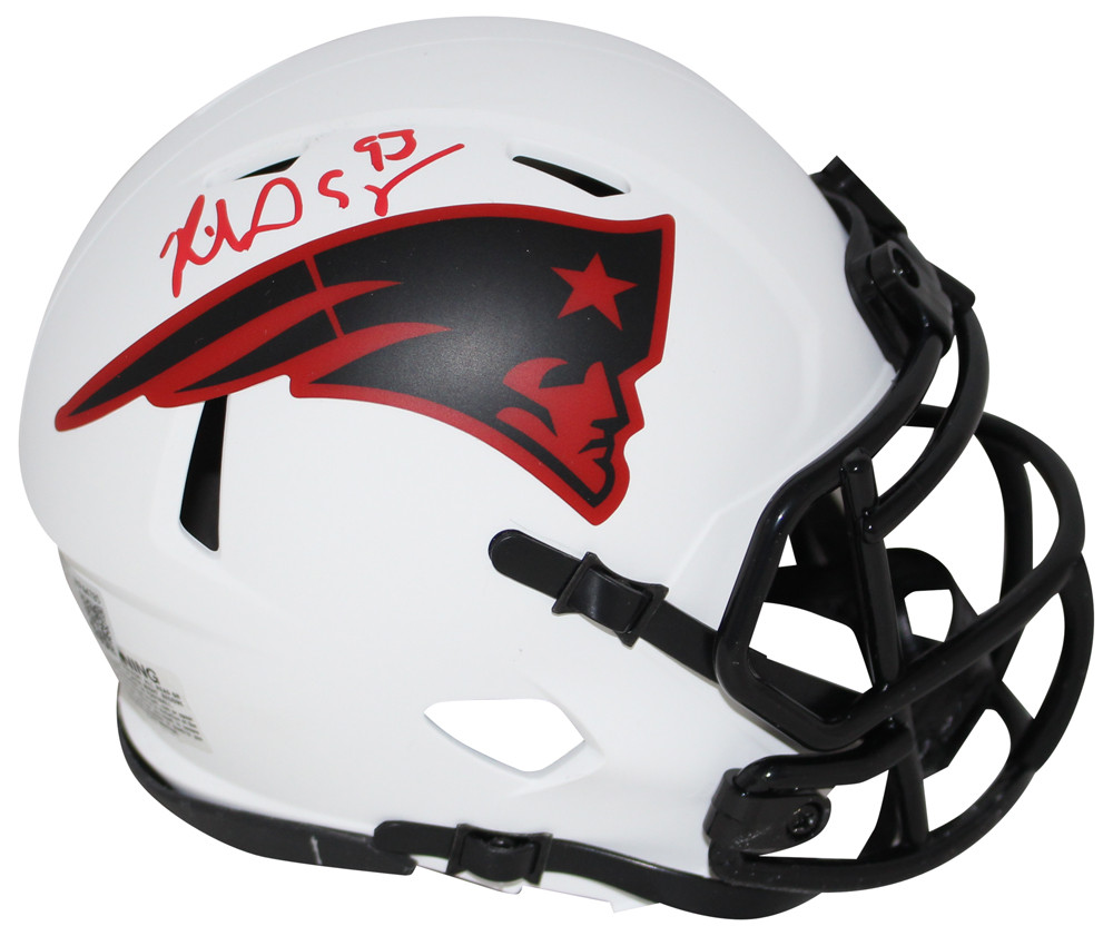 Richard Seymour Autographed New England Patriots Lunar Mini Helmet BAS
