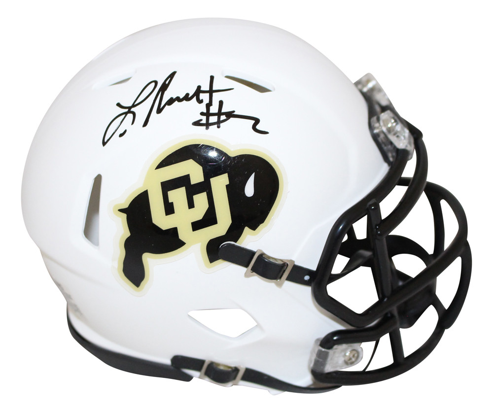 Laviska Shenault Autographed Colorado Buffaloes White Mini Helmet BAS
