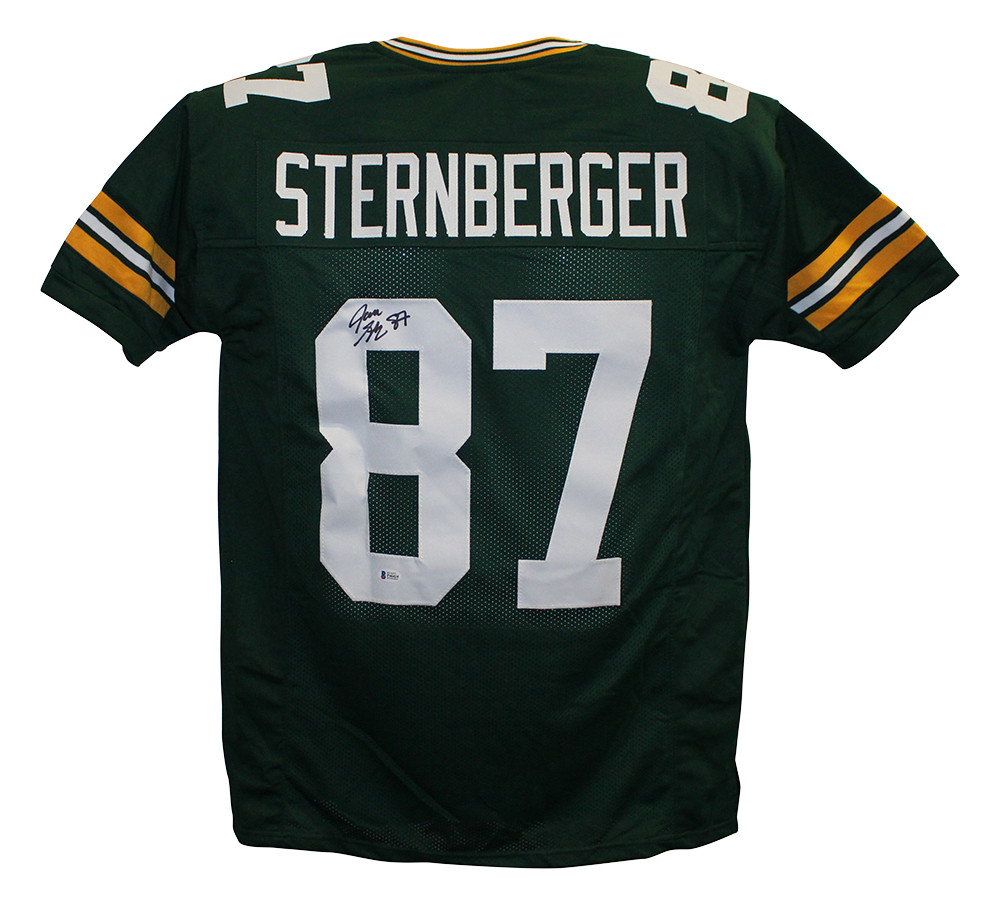 Jace Sternberger Autographed/Signed Green Bay Packers Green XL Jersey JSA