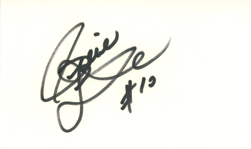 Pierre Larouche Autographed New York Rangers Index Card Beckett 45272