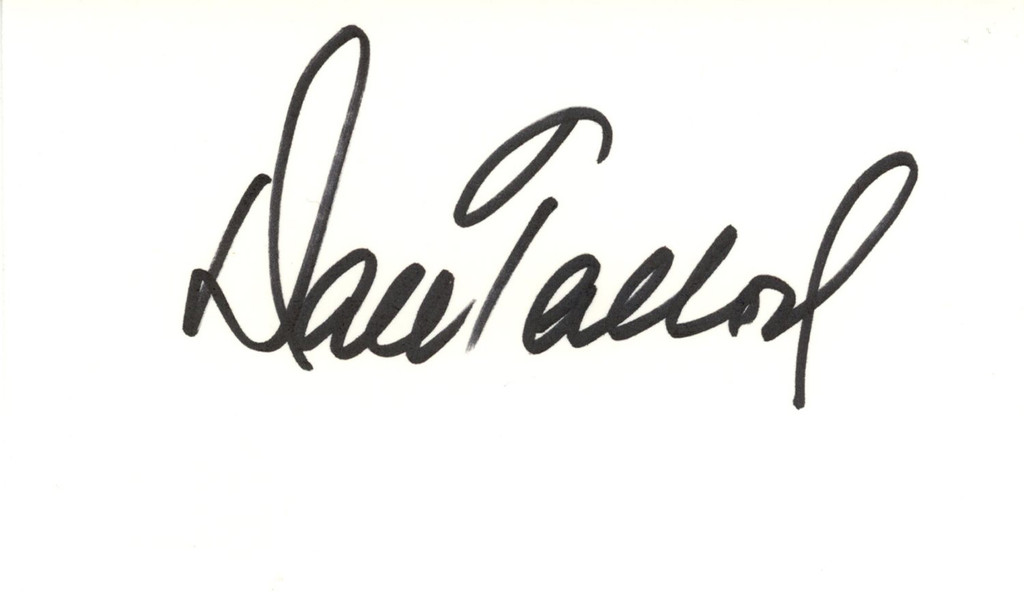 Dale Tallon Autographed/Signed Chicago Blackhawks Index Card Beckett 45266
