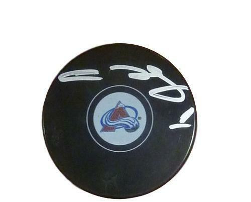 Semyon Varlamov Autographed Colorado Avalanche hockey puck
