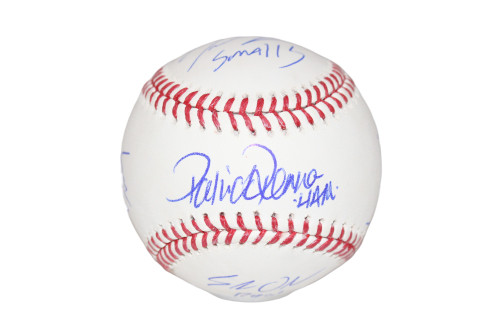 Sandlot Signed OML Baseball Tom Guiry Patrick Renna (HAM) +6 Sigs BAS
