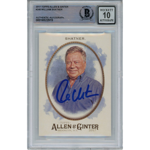 William Shatner Autographed/Signed Allen & Ginter 246 Trading Card Beckett 47151