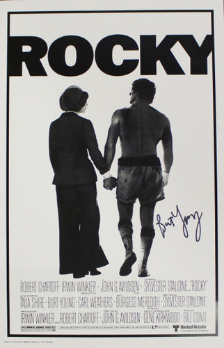 Burt Young Autographed Rocky 11x17 Poster Paulie