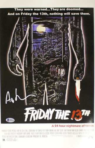Ari Lehman Autographed Friday The 13th Movie Poster 11x17 Photo BAS