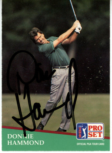 Donnie Hammond Autographed 1991 Pro Set #30 Trading Card Beckett 44858