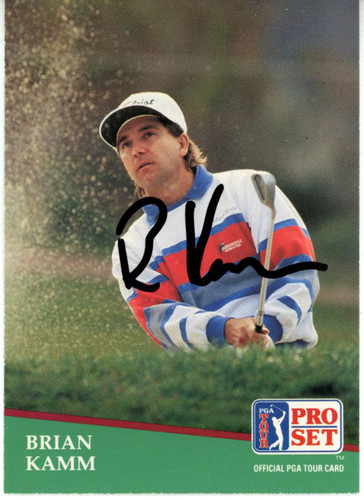 Brian Kamm Autographed 1991 Pro Set #34 Trading Card Beckett 44866