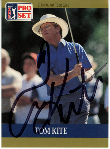 Tom Kite Autographed 1990 Pro Set #6 Trading Card Beckett 44864