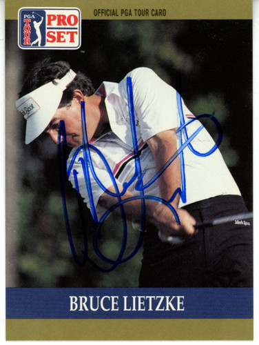 Bruce Lietzke Autographed 1990 Pro Set #65 Trading Card Beckett 44869