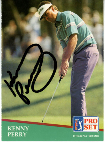 Kenny Perry Autographed 1991 Pro Set #145 Trading Card Beckett 44882