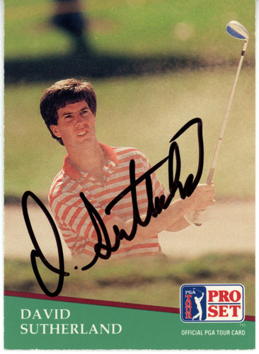 David Sutherland Signed 1991 Pro Set #42 Trading Card Beckett 44907