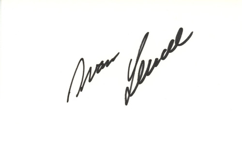 Ivan Lendl Autographed/Signed Tennis Index Card Beckett 45268