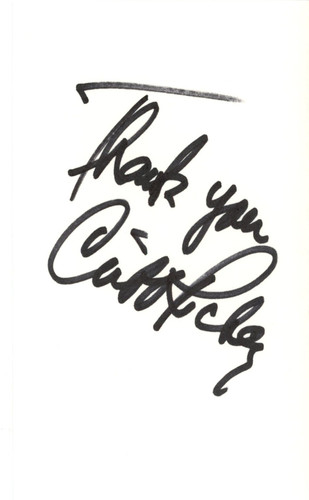 Cliff Richey Autographed Tennis Index Card Thank You Beckett 45289