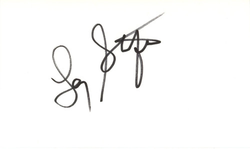 Larry Stefanki Autographed/Signed Tennis Index Card Beckett 45301