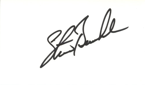 Steve Buechele Autographed Texas Rangers Index Card Beckett 45291