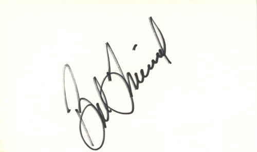 Bob Friend Autographed/Signed Pittsburgh Pirates Index Card BAS 45363