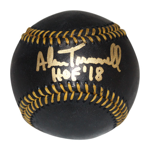 Alan Trammell Autographed/Signed Detroit Tigers Black Baseball Beckett