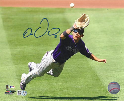 Carlos Gonzalez Autographed Colorado Rockies 8x10 Photo (MLB Authentic)