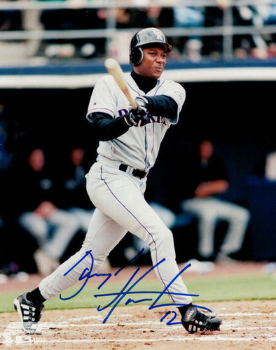 Darryl Hamilton Autographed Colorado Rockies 8x10 (Grey) Photo