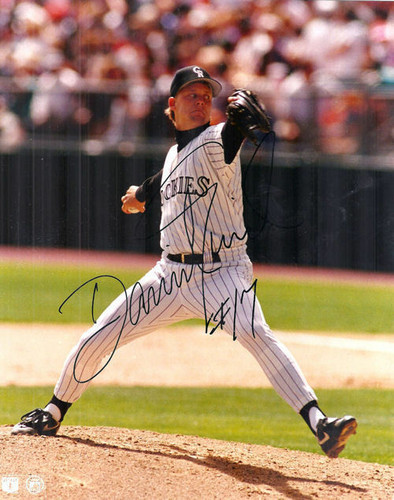 David Nied Autographed Colorado Rockies Pitching 8x10 Photo