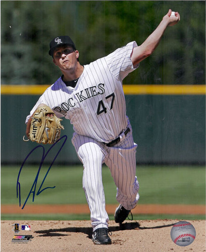 Drew Pomeranz Autographed Colorado Rockies 8x10 Photo