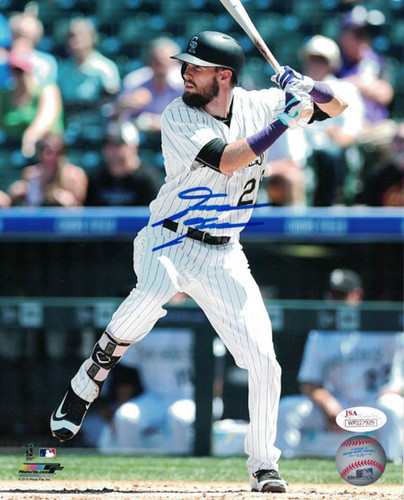 David Dahl Autographed Colorado Rockies 8x10 Photo (Vertical White) JSA