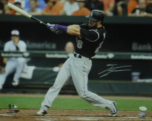 David Dahl Autographed Colorado Rockies 16x20 Photo (Horizontal Black) JSA
