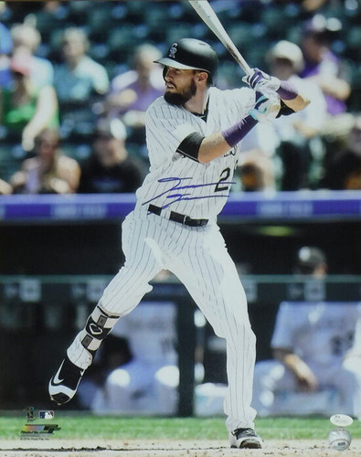 David Dahl Autographed Colorado Rockies 16x20 Photo (Vertical White) JSA