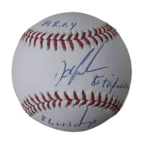 Dwight Gooden Autographed New York Mets OML Baseball (Stat 3insc) JSA