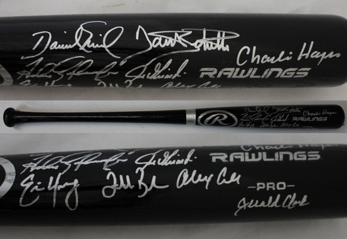 1993 Colorado Rockies Team Signed Rawlings Black Baseball Bat 9 Sigs JSA